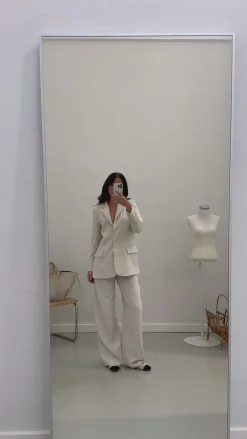 Olivia bukser creme tall