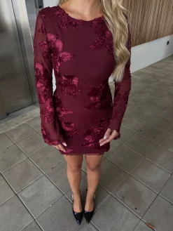 Olivia kjole bordeaux