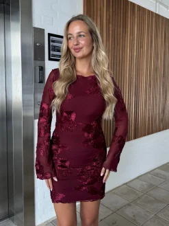 Olivia kjole bordeaux