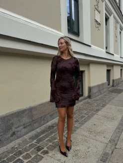 Olivia kjole mørkebrun