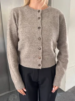 Sage cardigan brun
