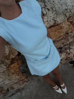 Samira kjole pastelblå