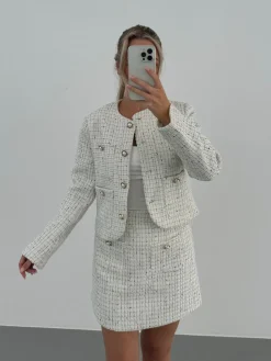 Serena nederdel hvid