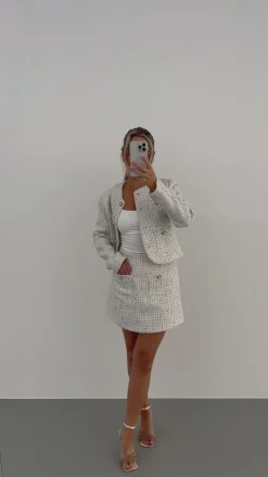 Serena nederdel hvid