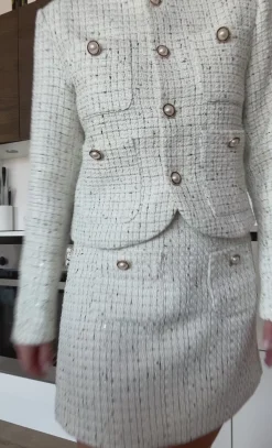 Serena nederdel hvid