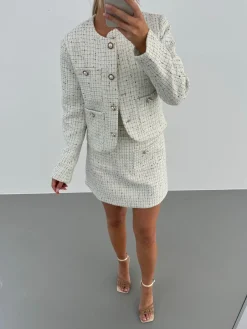 Serena nederdel hvid