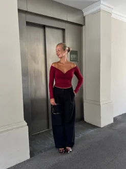 Sienna bluse bordeaux