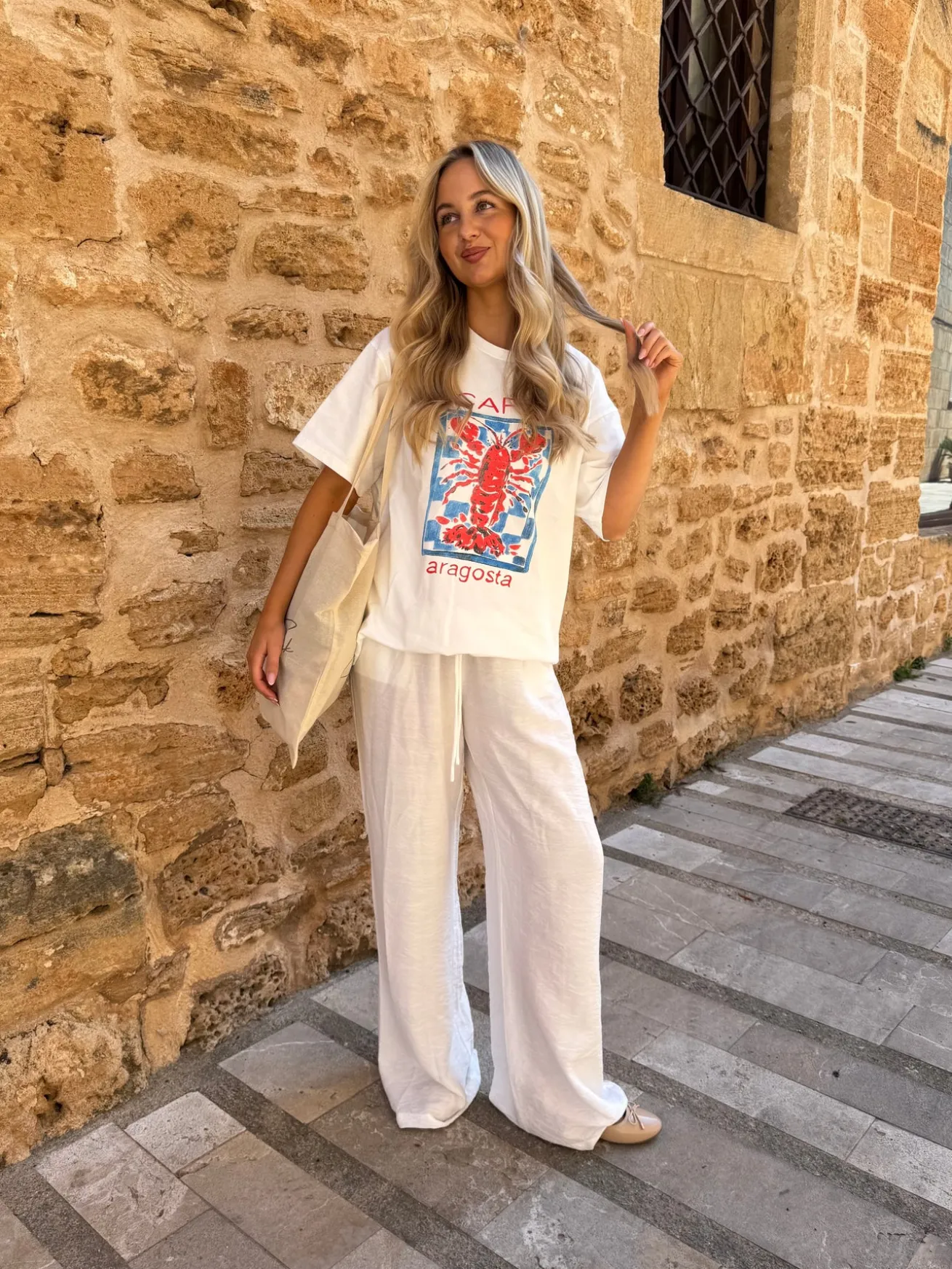 Sif bukser hvid tall