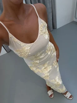 Sofia kjole pastelgul