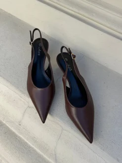 Sofia stiletter mørkebrun