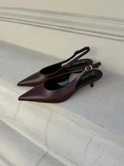 Sofia stiletter mørkebrun