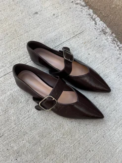 Sofie ballerina mørkebrun