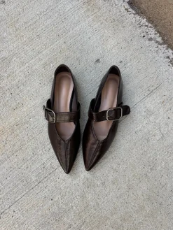 Sofie ballerina mørkebrun