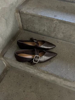 Sofie ballerina mørkebrun