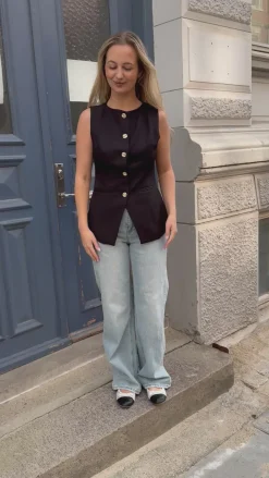 Stella vest sort
