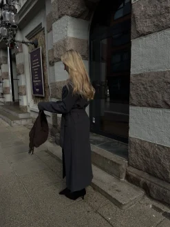 Valeria trenchcoat mørkegrå