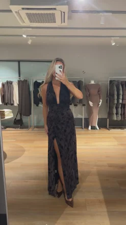 Vanessa kjole mørkebrun