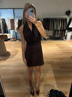 Yasmin kjole mørkebrun